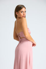 Slit & Sway Strapless Maxi