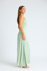 Slit & Sway Strapless Maxi