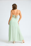 Slit & Sway Strapless Maxi