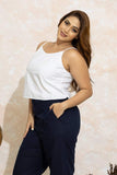 Sunlit Straps linen Top