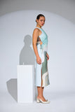 Ripple Cut Midi Dress