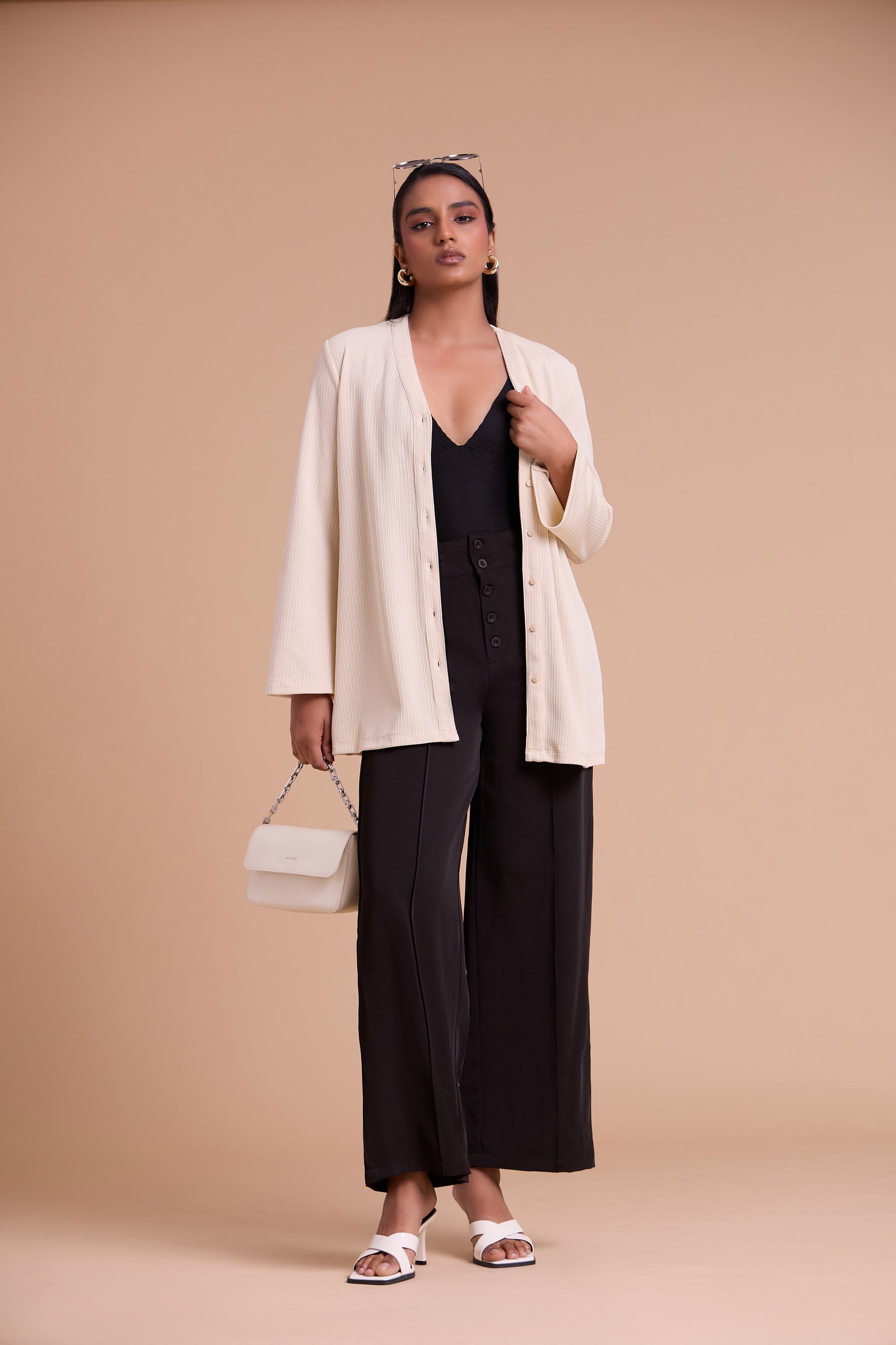 The Ribbed Linear Cardigan