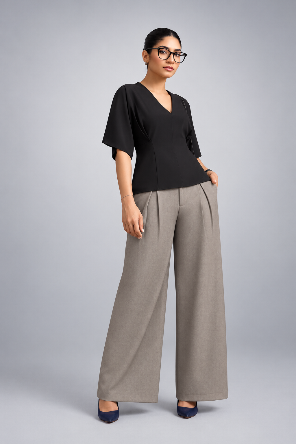 The Metropolis V-Neck Blouse