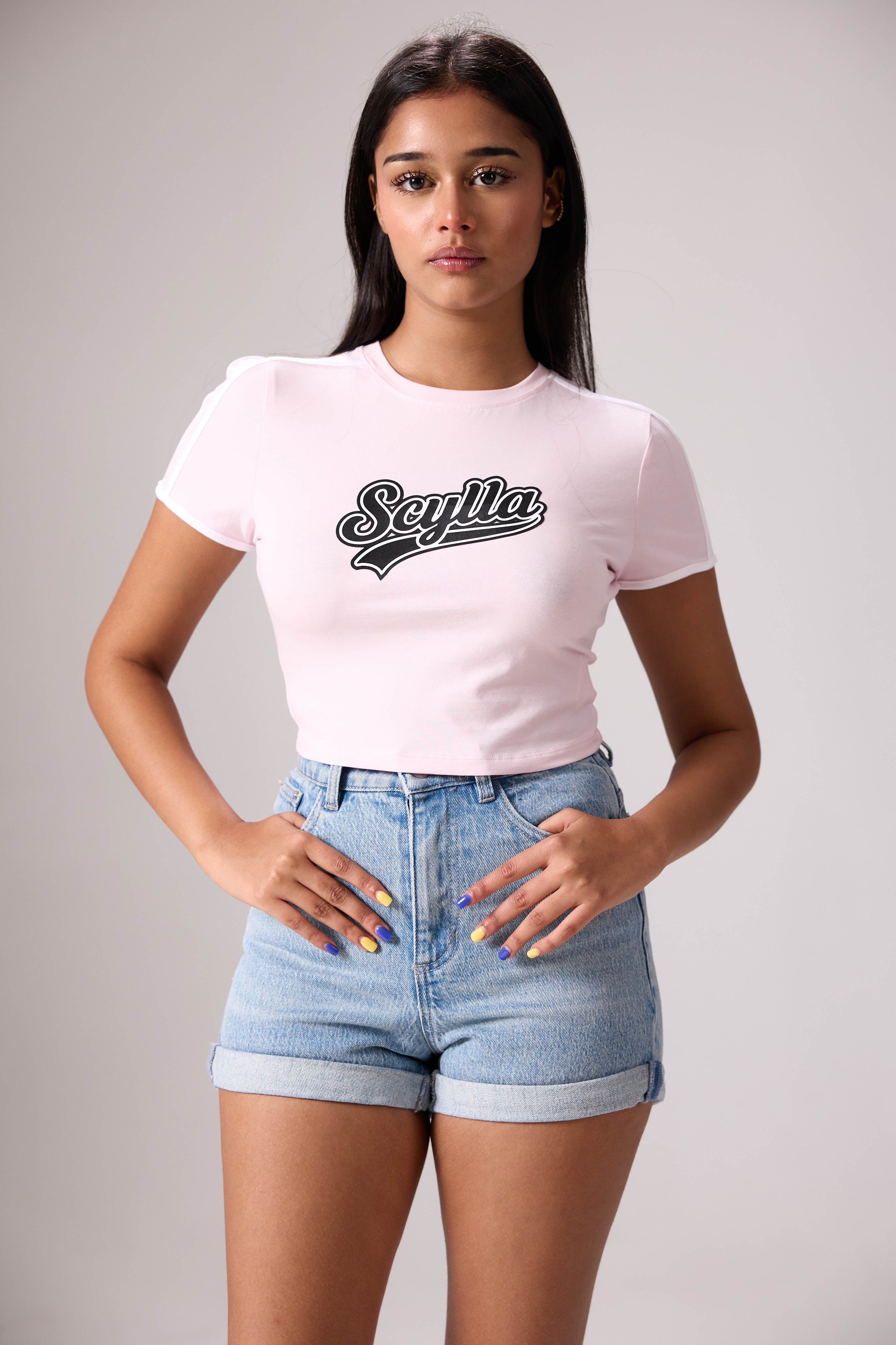 Scylla Varsity Script Crop
