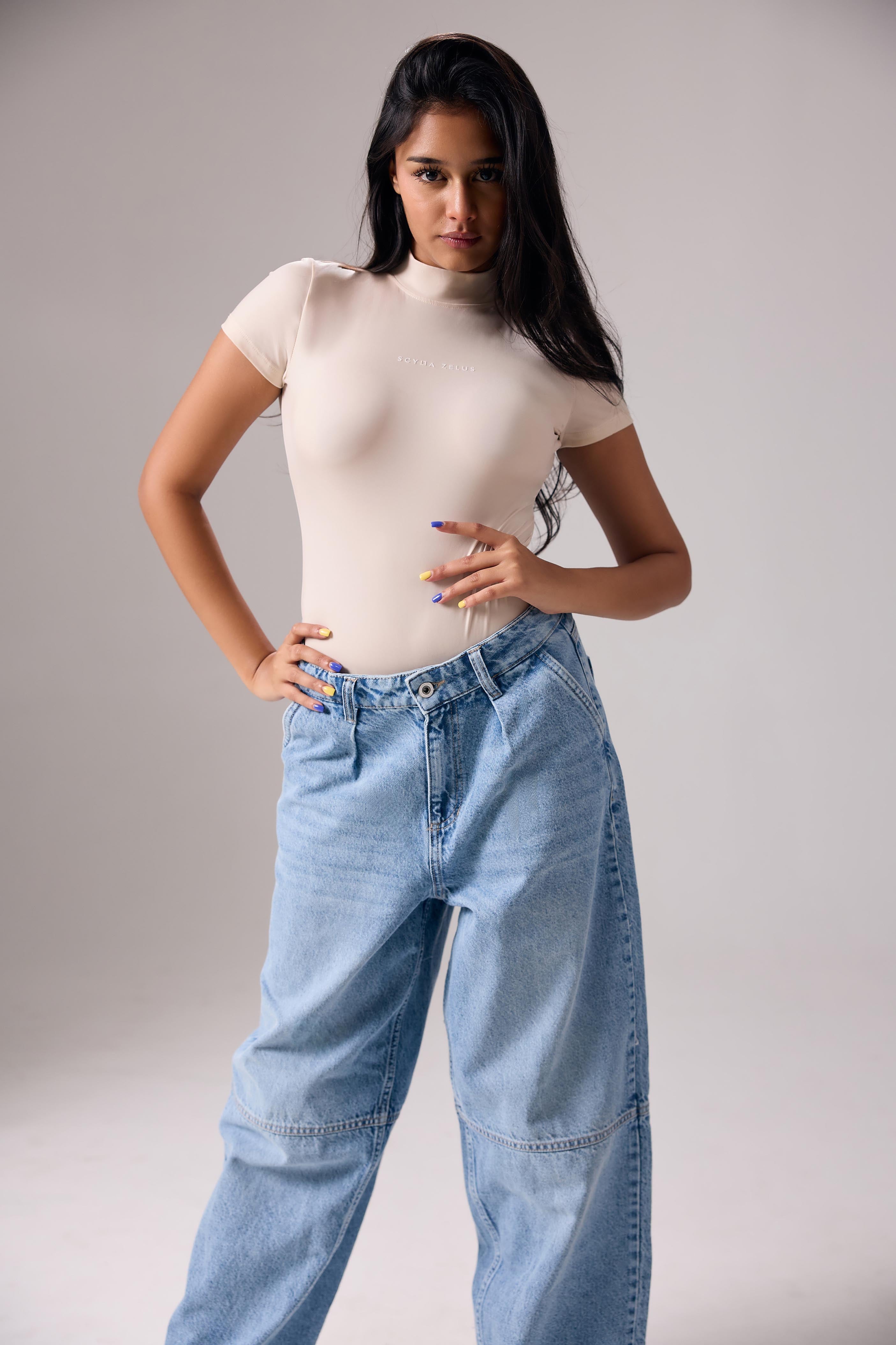 Scylla Luma High Collard Bodysuit