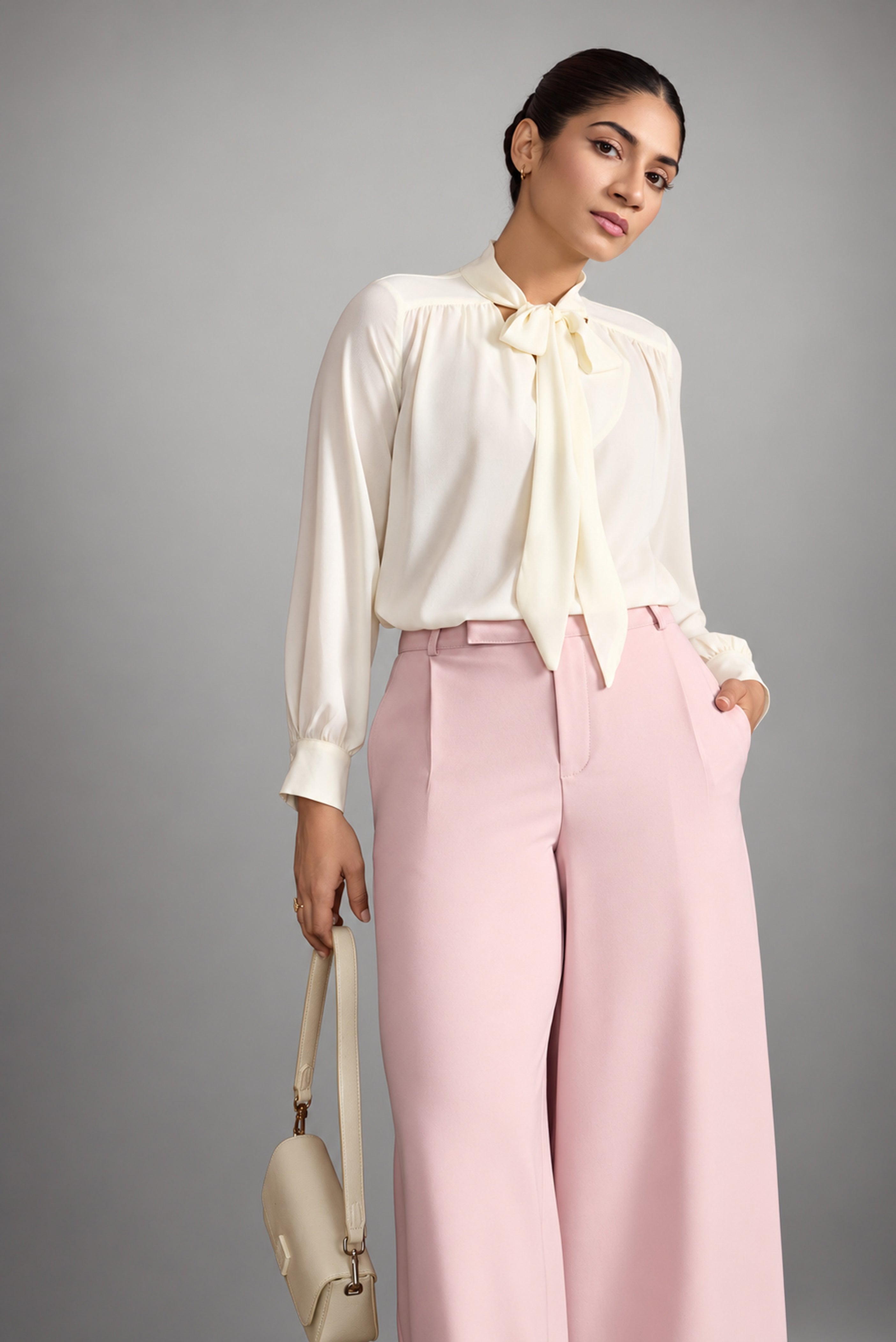 The Lavaliere Tie Blouse