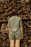Zaya Bloom Linen Short