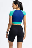 Blockburst Crop top W/ built in Bra