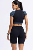 Blockburst Crop top W/ built in Bra