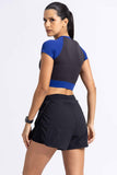 Blockburst Crop top W/ built in Bra
