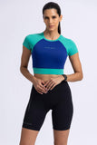 Blockburst Crop top W/ built in Bra