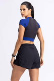 Blockburst Crop top W/ built in Bra