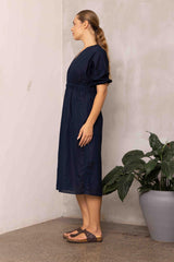 Olivine Elova Linen Dress