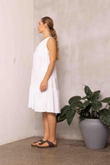 Ethereal Drift Linen Dress