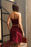 Overlap chic skirt