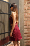 Overlap chic skirt