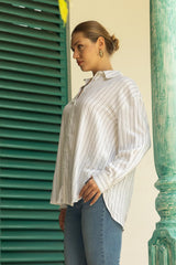 Chilling Day Oversized Linen Shirt