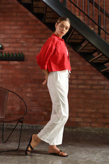 Summer linen basic pant