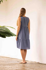 Ethereal Drift Linen Dress