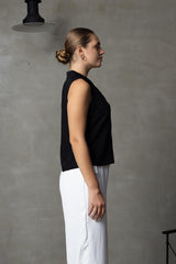 Simply Wear Sleevless Collared Top