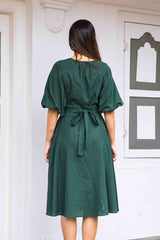 Island Ivy Linen Dress