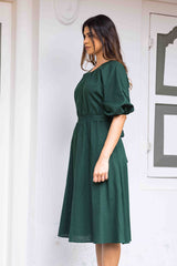 Island Ivy Linen Dress