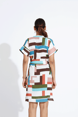 Color Spectrum Shift Dress