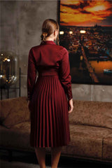 Fashionable Chic Pleated Dress