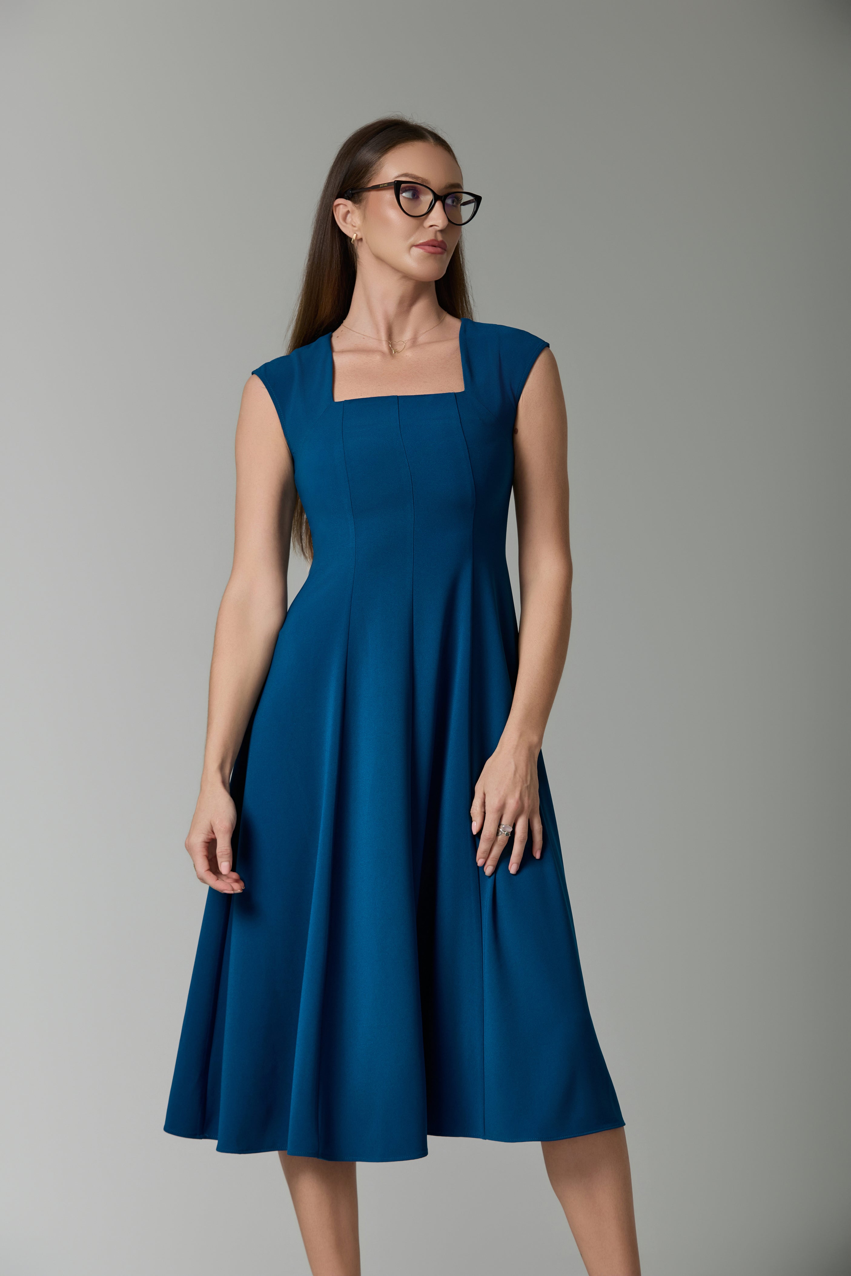 Vogue Square Midi Dress