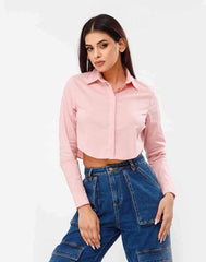 Amari Cropped Long Sleeve Shirt