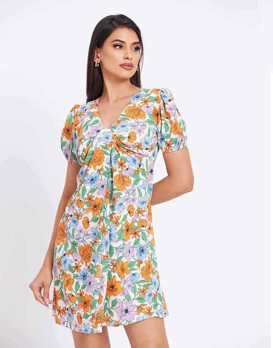 Clara Twist Bust Mini Dress