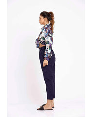 High Waisted Slouchy Trouser