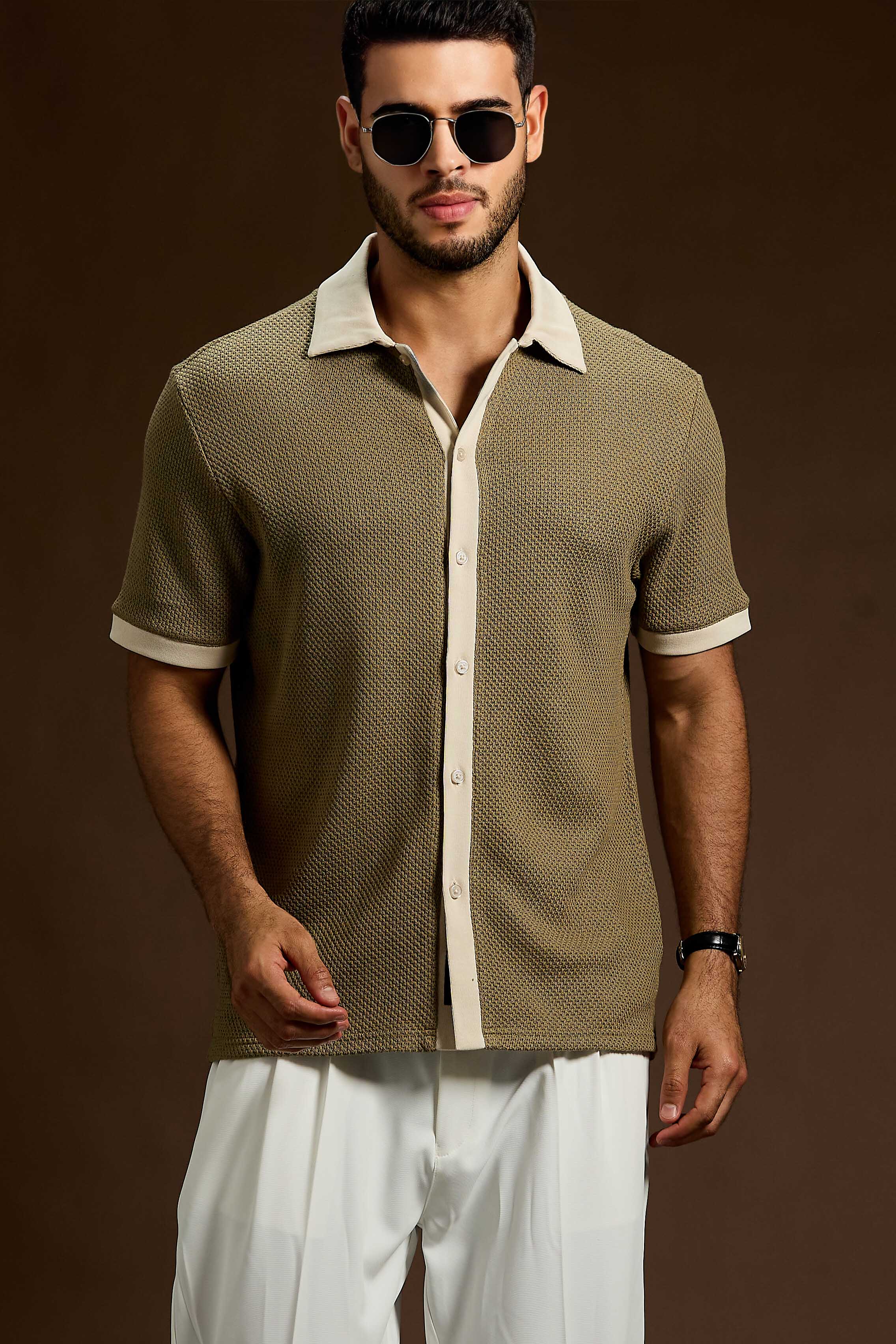 Cortéz Textured Knit Polo