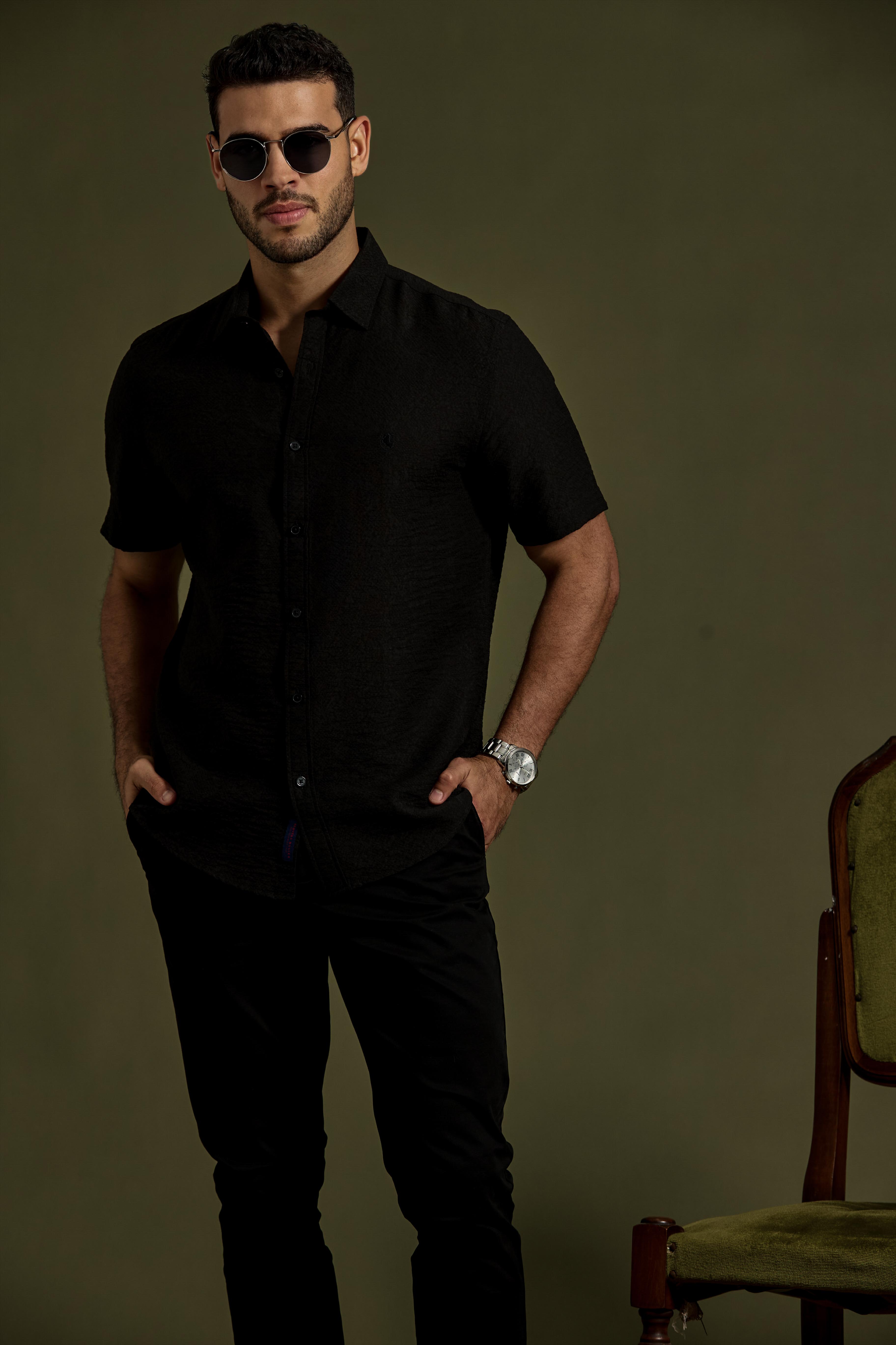 Textura Soft-Weave Short-Sleeve Shirt