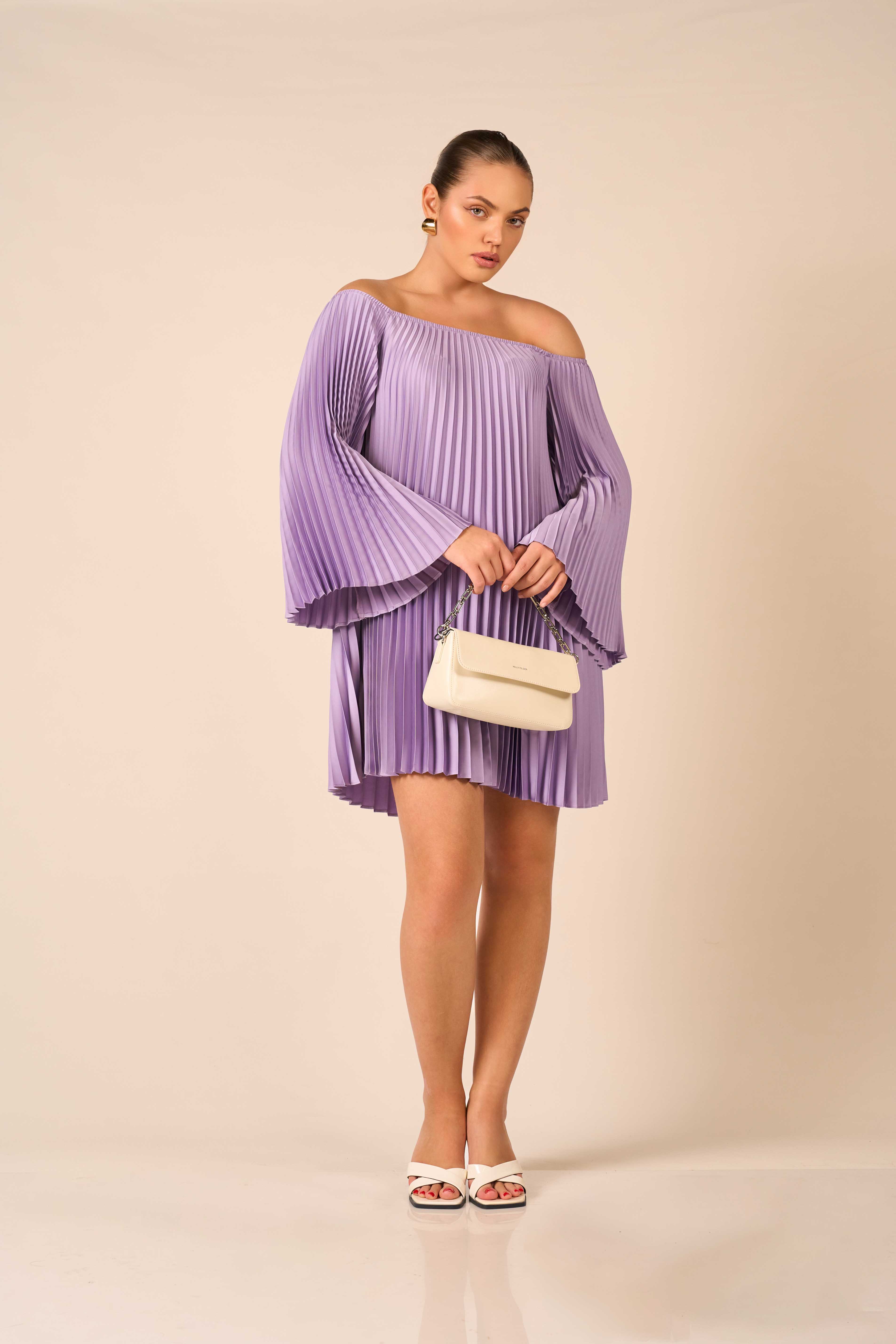 Cinder Rose Pleated Dress