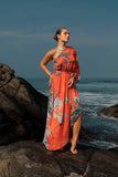Sunkissed Petal One Shoulder Dress
