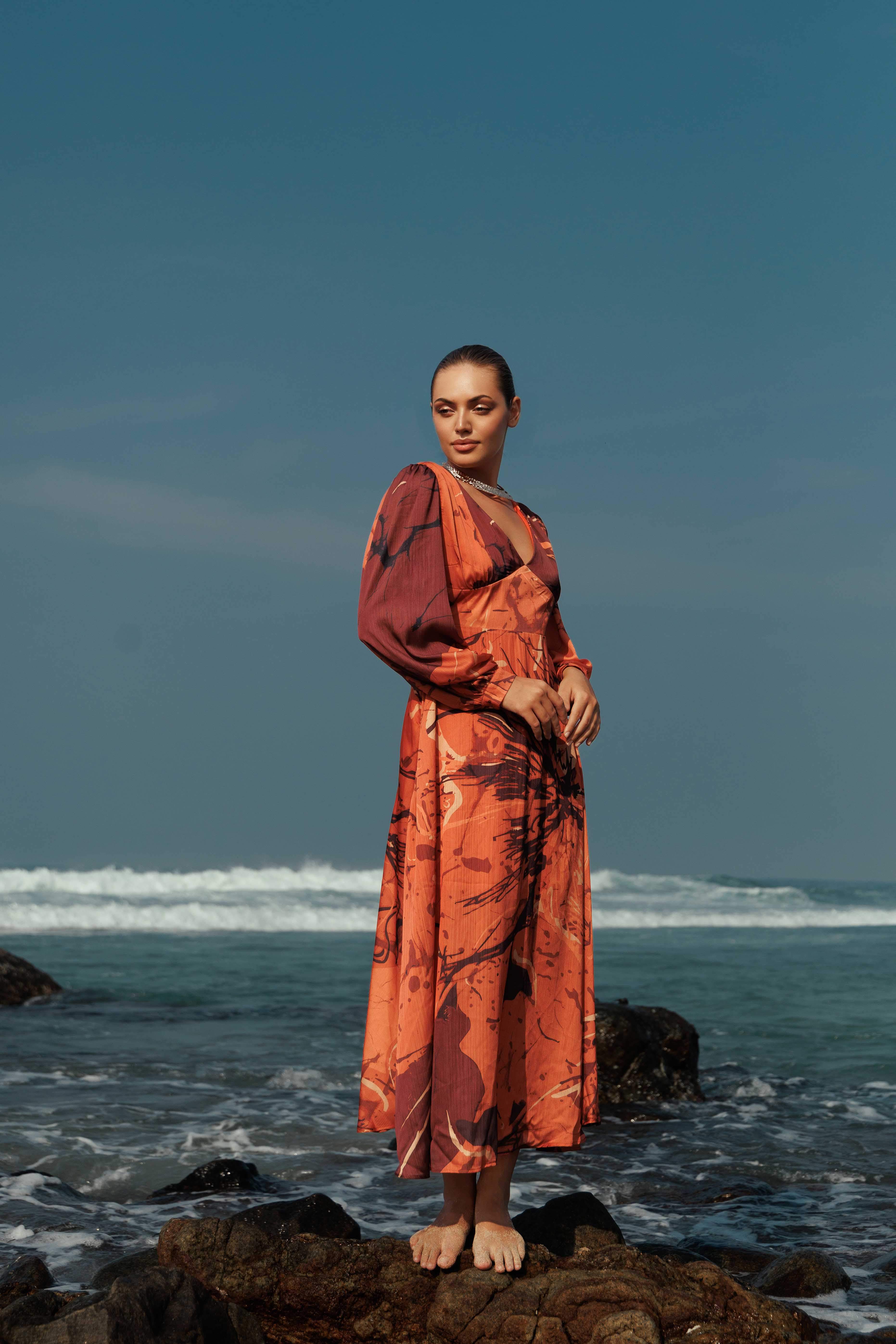 Heritage Bloom Maxi Dress