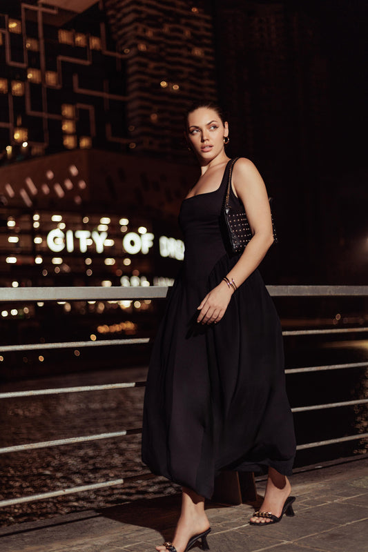 Noir Icon Maxi Dress
