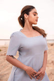 Misty Morning Linen Dress