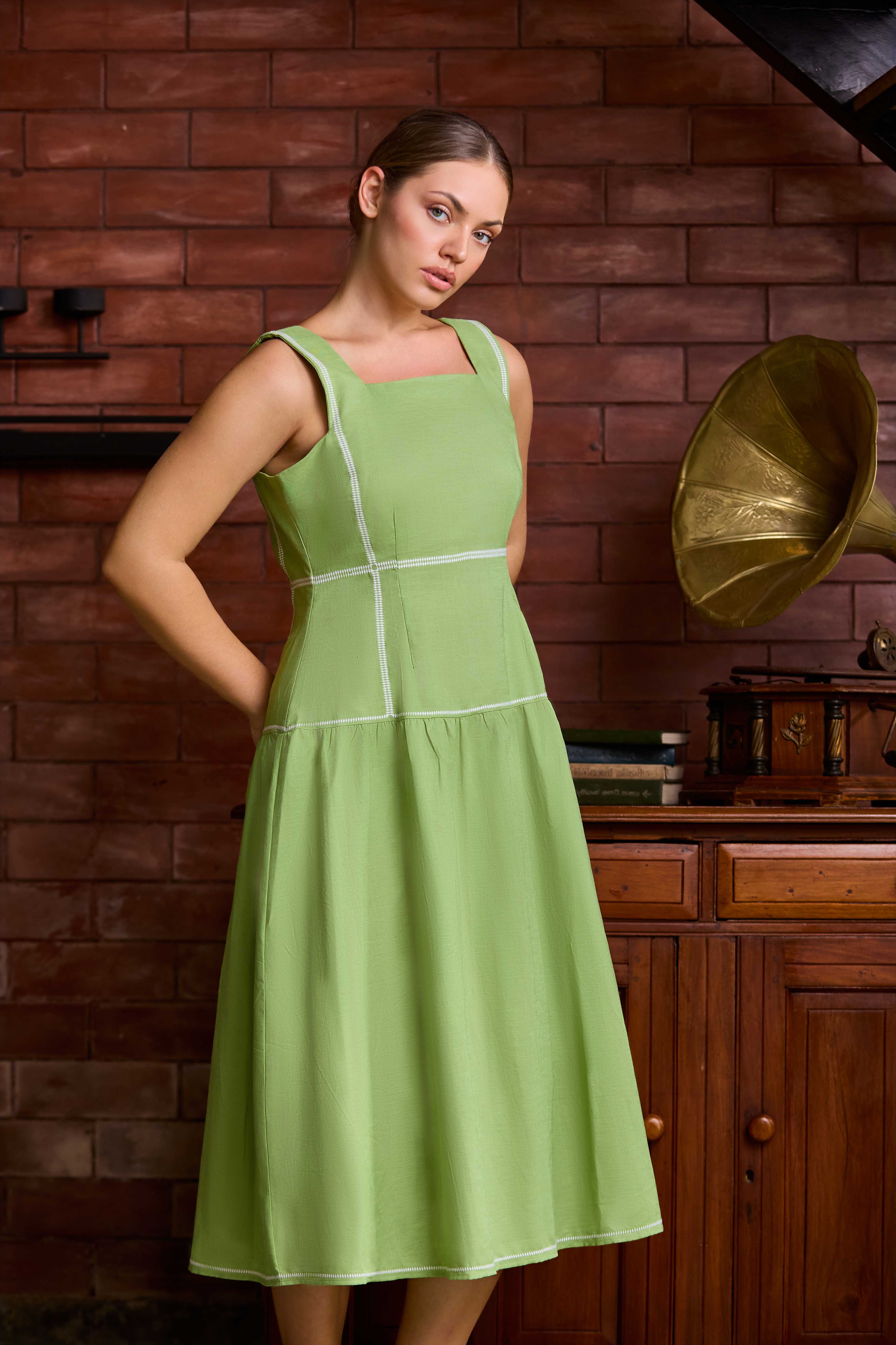 Aurélia Bloom Linen Dress