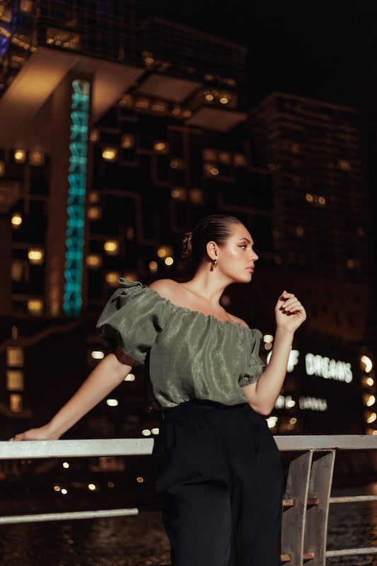 Renaissance Off-Shoulder Cloud Top