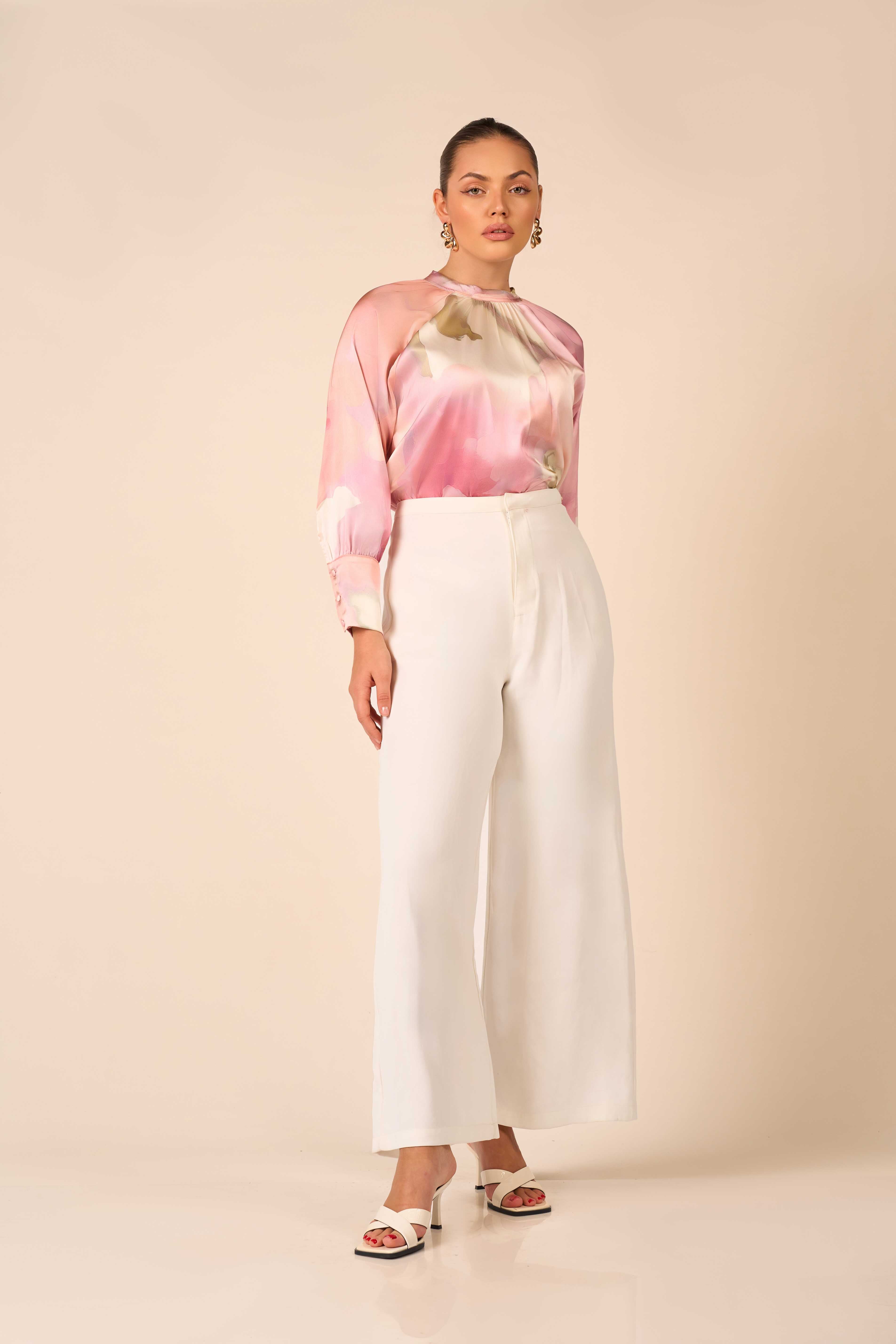 Silk Whisper Printed Top