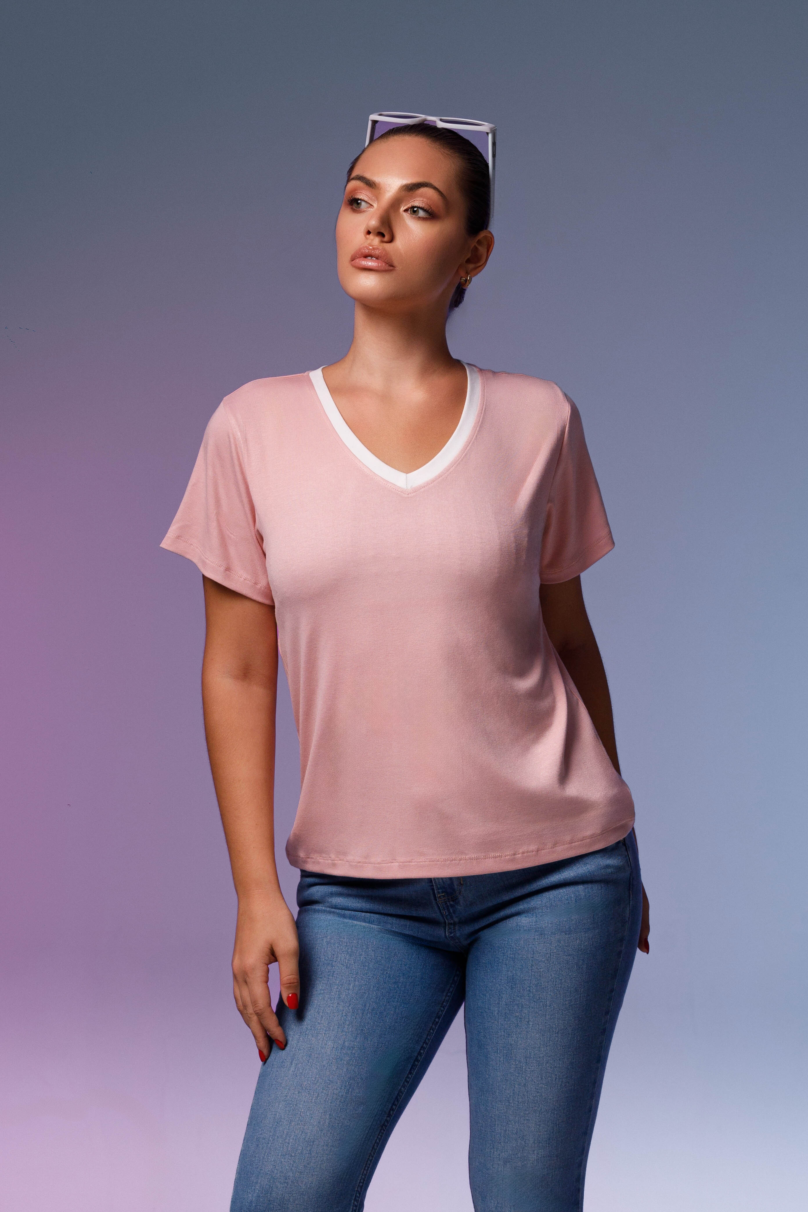 Radiant V Neck Tee