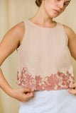 Rosmie Fern Linen Top