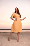 Misty Morning Linen Dress