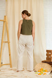 Rosmie Fern Linen Top