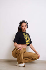 Skullmystic Cropped T-shirt