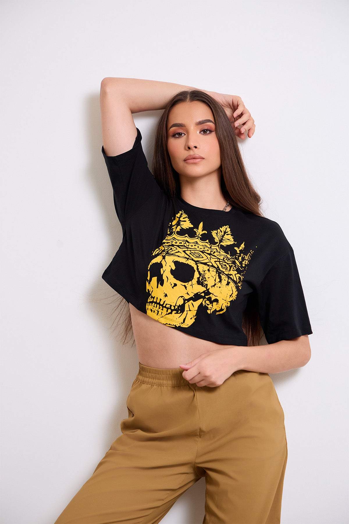 Skullmystic Cropped T-shirt