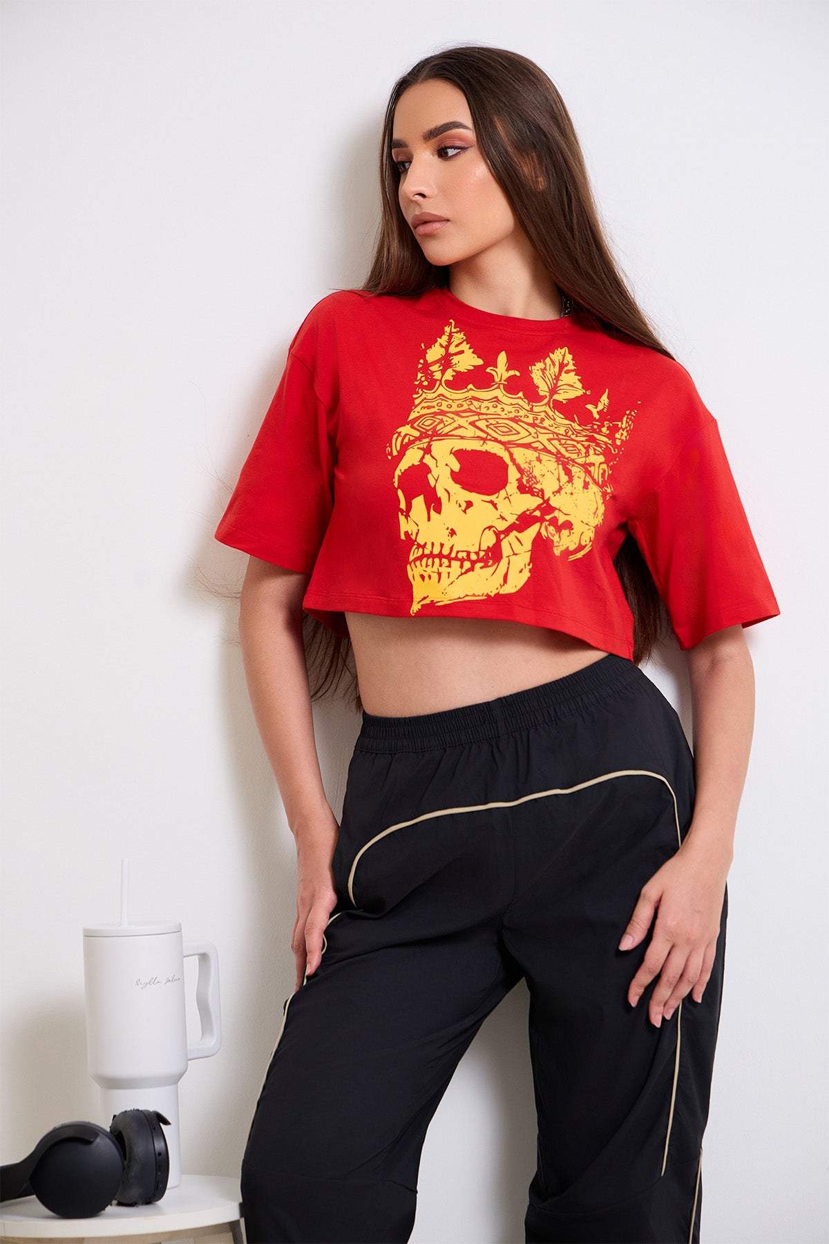 Skullmystic Cropped T-shirt