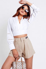 Arianna Long Sleeve Crop Top